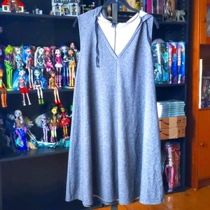 Torrid sleeveless hooded sweatshirt dress